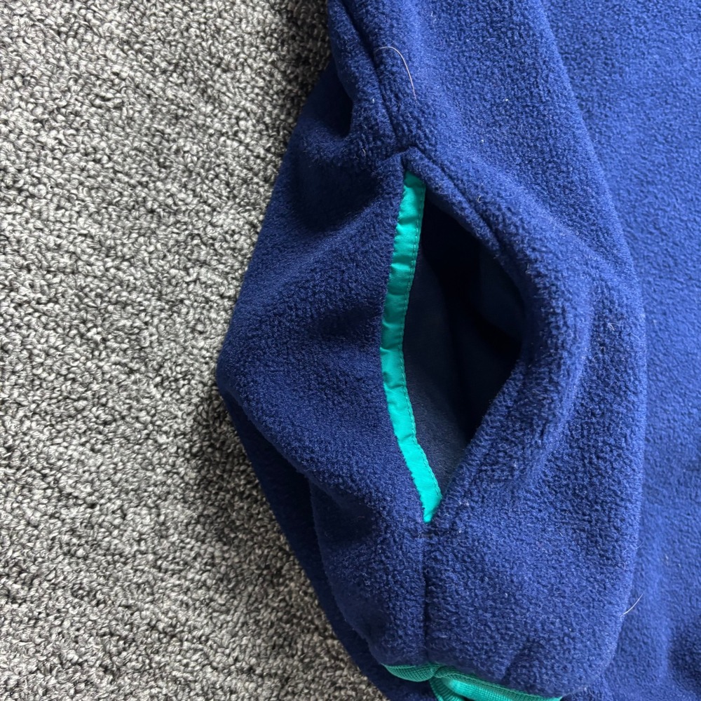 Vintage 90s L.L. Bean Pullover Fleece Sweater Blue/Teal Mens Size XL - Picture 6 of 8